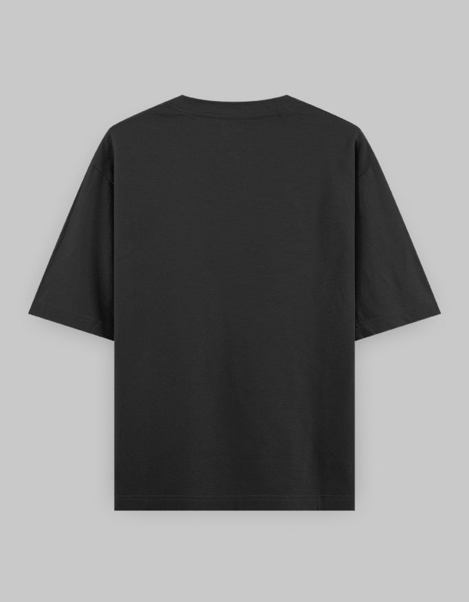 If you're Baddie then i am your daddy oversized tshirt black back view