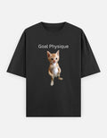 Goal physique | black oversized Tee front view | Susfit T-shirts