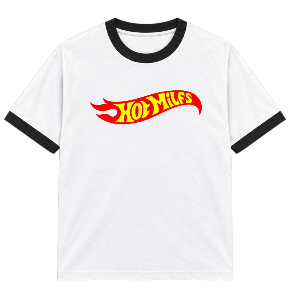 Hot Milfs Parody Logo T-shirt