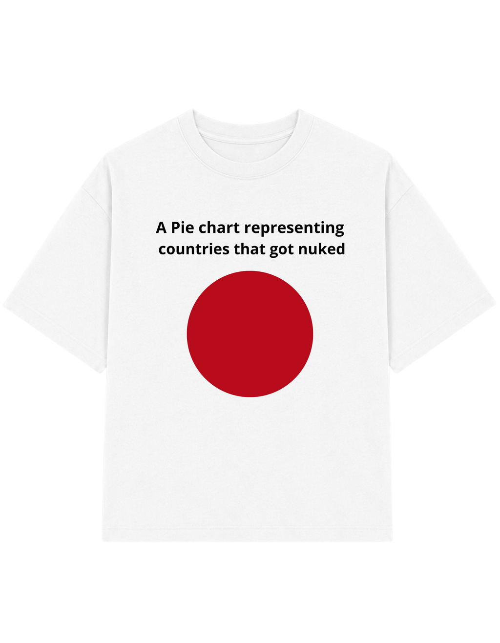 A Pie Chart Representing Countries That Got Nuked | T-shirt