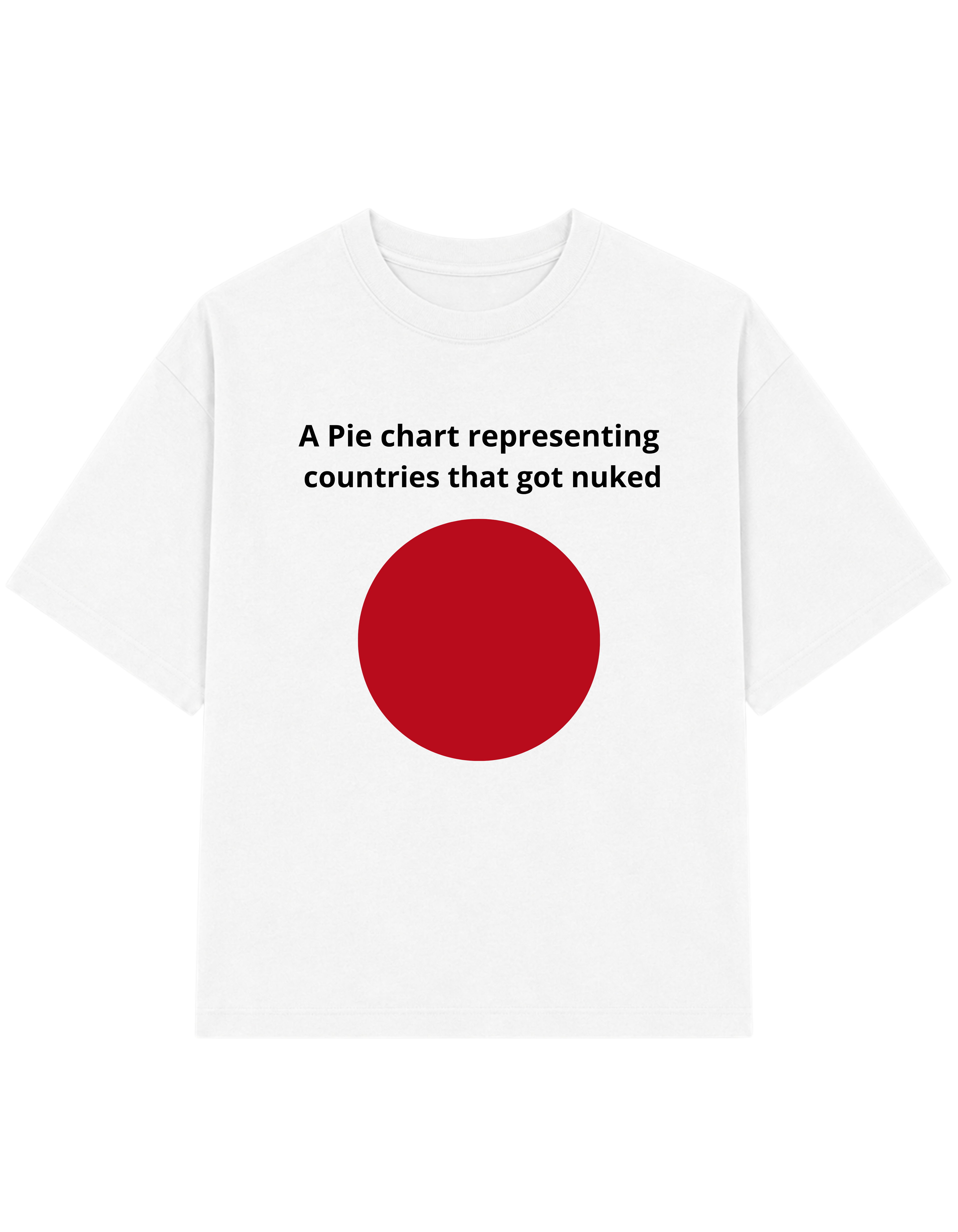 A Pie Chart Representing Countries That Got Nuked | T-shirt